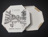 Caixa oitava para pizza personalizada Caixa oitava para pizza personalizada