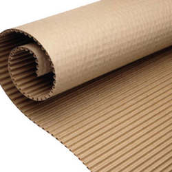 rolos de papelão ondulados