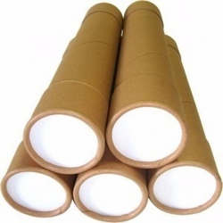 tubos de papelão com tampa
